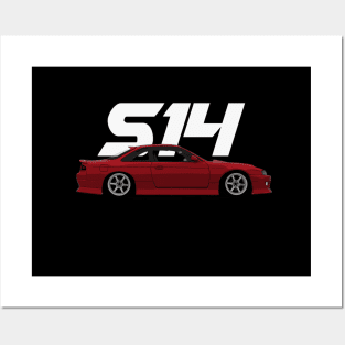 Nissan 200sx s14 Posters and Art